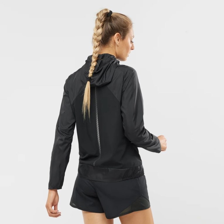 Salomon Bonatti Cross Wind Women's Shell Jackets Black | CA 37I29